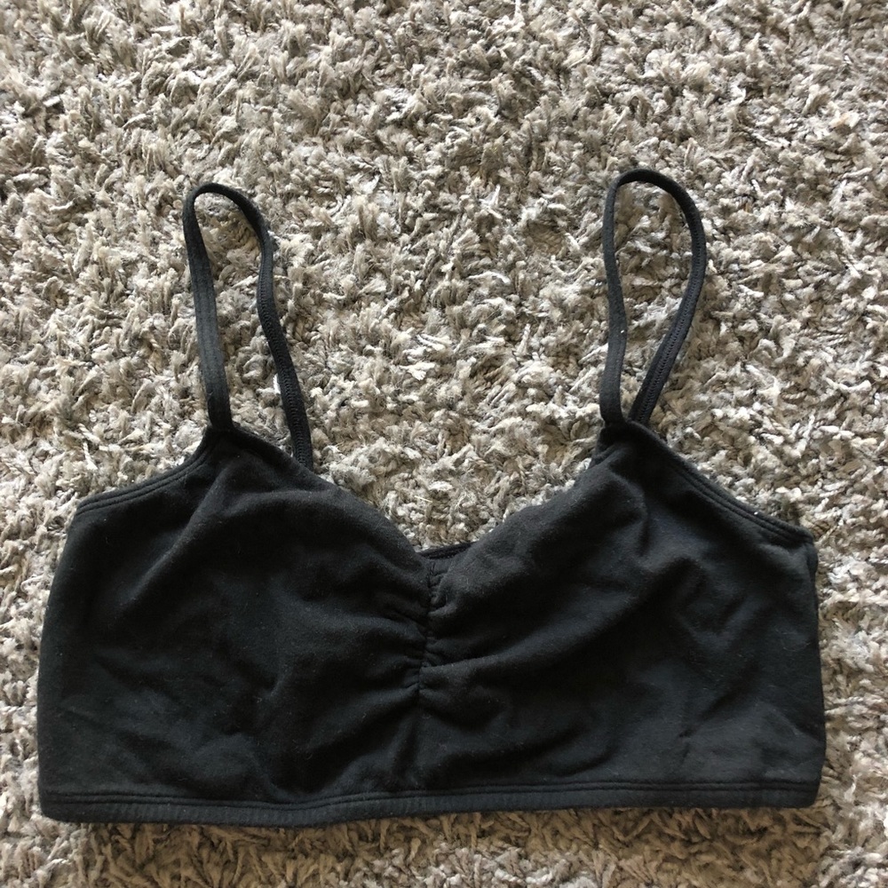 Cage Back Black Bralette